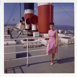 Sylvie Vohl en voyage sur les bateaux blancs à La Malbaie