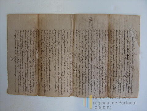 Original Document numérique not accessible