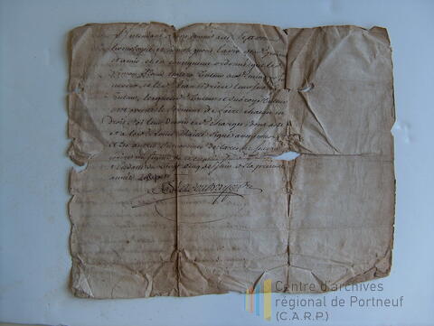 Original Document numérique not accessible