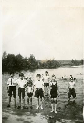 Garçons plage - baignade