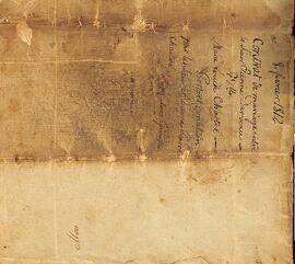 Contrat de mariage entre Étienne Darveau et Marie-Louise Chartré et donation par Sieur et Dame Pierre Chartré à la future épouse, signé le 8 février 1812, par le notaire de Lachevrotière. Partie 1.