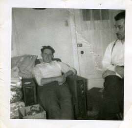 Adrien Vohl avec son beau-frère Arthur L’Écuyer