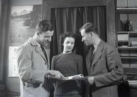 Test du nouveau speed graphic avec Marcel Mlle Bégin et M Desrochers