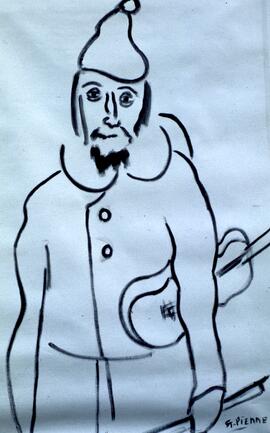 Exposition – Muséobus - Peinture - image silhouette - du peintre Georges St-Pierre