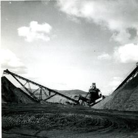 Chantier de sable – machinerie