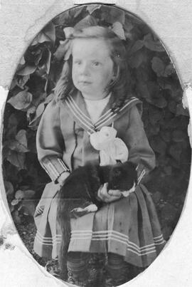 Portrait enfant avec un chat