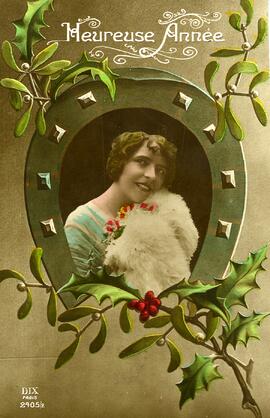 Carte postale reçue par Yvonne L’Écuyer de son oncle et sa tante