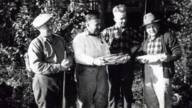 Au club Tourilli avec Alex Germain Joseph Cantin Édouard Piché et Louis Germain