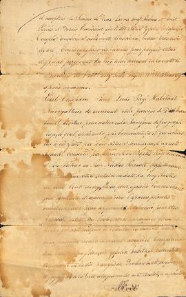 Contrat de vente par Nicolas Perrault à François Gausselin, signé le 22 avril 1820. Louis Pagé habitant (succession Joseph Pagé). Partie 2.