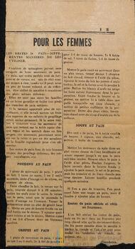 Recettes en coupures de presse