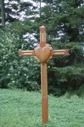 Croix de bois cimetière de Saint-Raymond