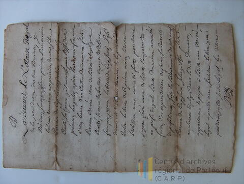 Original Document numérique not accessible