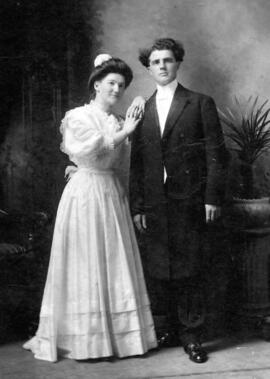 Portrait de Blanche Perron et Isidore Thibaudeau