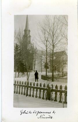 Église Sainte-Jeanne-de-Neuville (Pont-Rouge), scène hivernale
