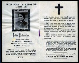 Thibaudeau Julie, épouse de Michel Leveillé