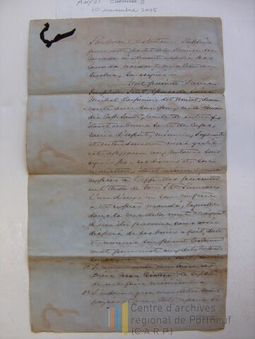 Original Document numérique not accessible