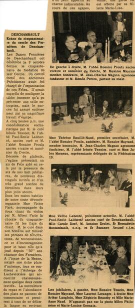 50 ans Fermières de Deschambault à l'Auberge Lachevrotière