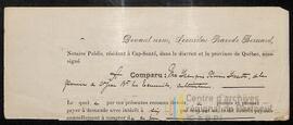 Obligation Hypothèque F.X. Fiset à J.M. Bernard et Quittance 1891 (5/8)