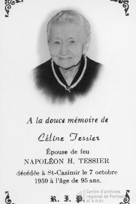 Carte mortuaire Céline Tessier