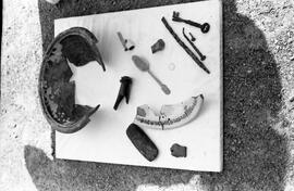 Plusieurs objets trouvé dans les fouilles