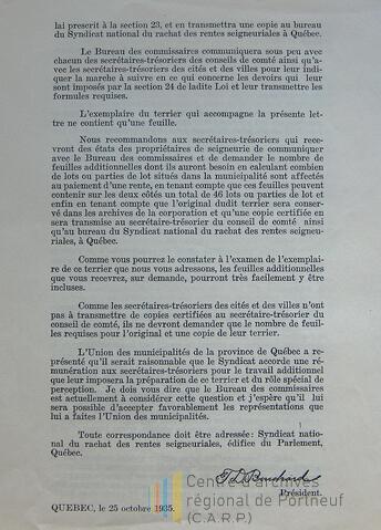 Original Document numérique not accessible