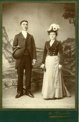 Photographie de Dorimène Dusablon et son mari Charles Tessier