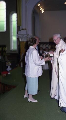 Déry, Marcel - 50 ans de prêtrise à l'église de St-Raymond - Buffet à l'école Marguerite D'Youville