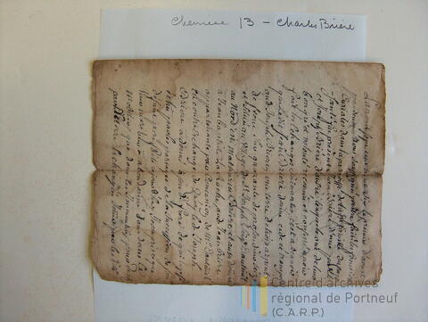 Original Document numérique not accessible