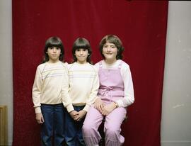 Morasse Gisèle - 3 enfants - Caroline et 2 jumelles Annik et Karine