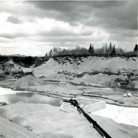 Chantier de sable – machinerie