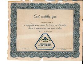 Hamelin, Jean-Marie - certificat de cours en réanimation cardio respiratoire - Fondation canadienne des maladies du coeur
