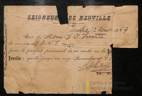 Original Document numérique not accessible