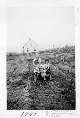Famille à la ferme
