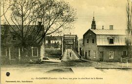 « Le pont vu du côté nord de la Rivière »