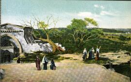 Carte rapportée par Fortunat Vohl du Cyclorama de Jerusalem – Ste- Anne-de-Beaupré – Tombe de Jeroboam