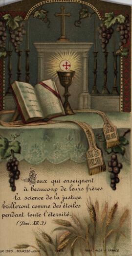 Labbé Armand Déry en souvenir de son ordination sacerdotale et de sa première messe