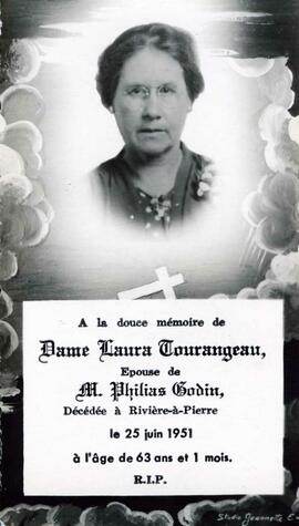 Tourangeau Laura, épouse de Philias Godin