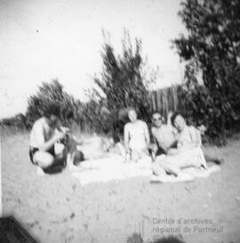 Petit groupe à la plage