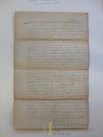Original Document numérique not accessible