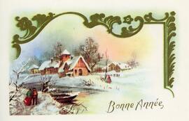 Carte postale de Bonne Année - Louis Bédard - Recto