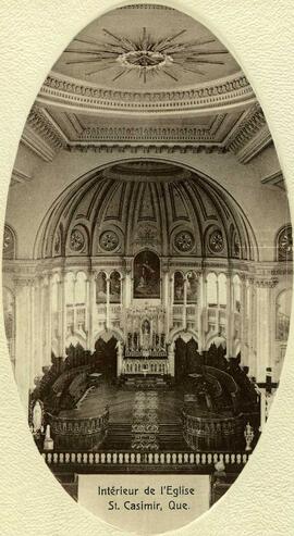 Intérieur de l’église de St-Casimir – n&b – s.d