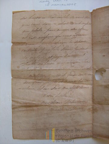 Original Document numérique not accessible