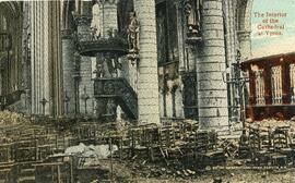 The interior of the Cathedrale at Ypres - Recto