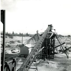 Chantier de sable – machinerie