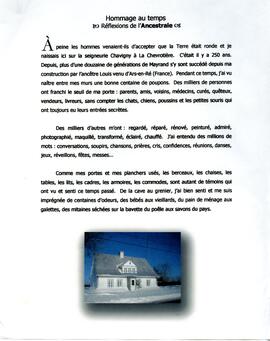 Article : « Hommage au temps : Réflexions de l’Ancestrale »