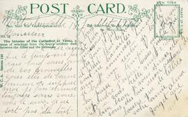 The interior of the Cathedrale at Ypres - Verso