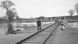 Inondation au pont de fer