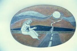 Plaque murale ovale