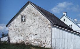 Mur de pierre de la 1ère maison Bellarmin Laganière (Rosaire)
