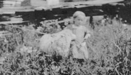 Jeune fille et son mouton